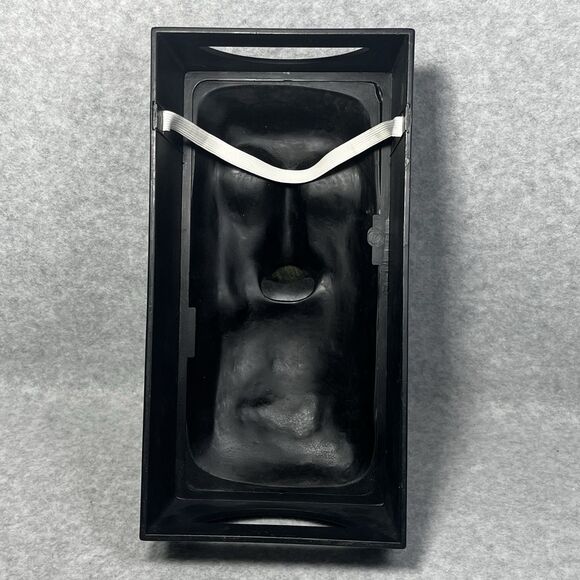 TIKI‎ Easter Island Moai Tissue Box Cover Faux Stone Green Face Dispenser Holder - Picture 8 of 13